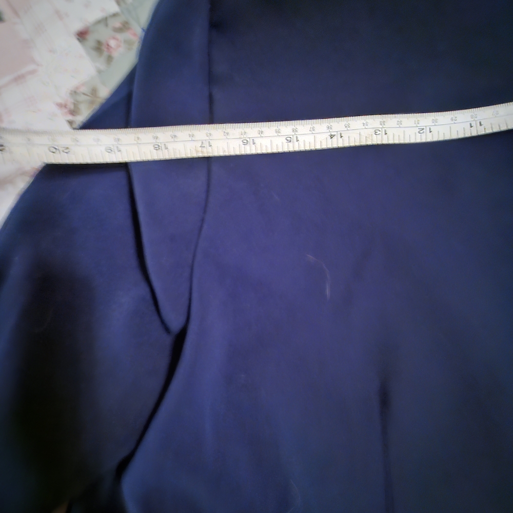 Sag Harbor Petite Navy Blue Lightweight Dress Jacket/Blazer - Picture 8 of 9